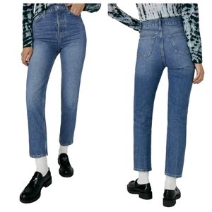 Reformation Jeans Sz: 29 Cynthia High Waist Straight Leg Rigid Denim in Colorado